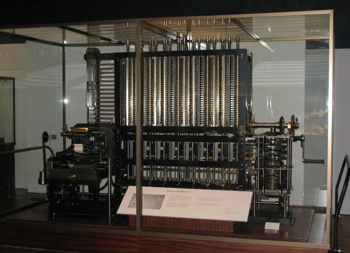 Figure.1 찰스 배비지의 차분기관을 재현한 기계