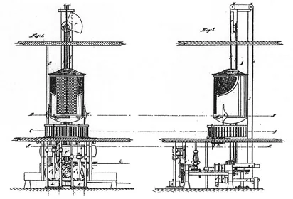 Figure.8 오티스 터프스의 수직 선로 엘리베이터 ⓒtheelevatormuseum.org